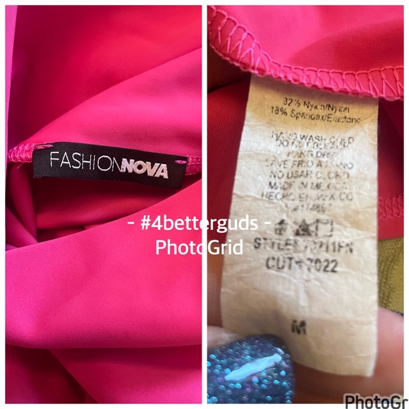 Fashion Nova Mock Neck Sleeveless Bodysuit Hot Pink Medium - Picture 8 of 14